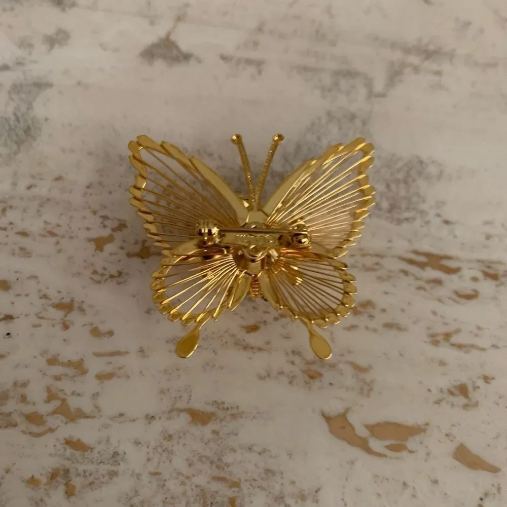 Vintage monet Butterfly pin